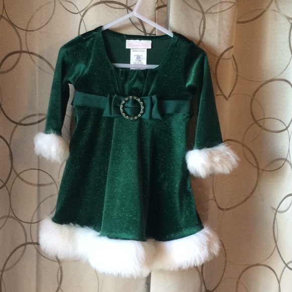dark green baby dress